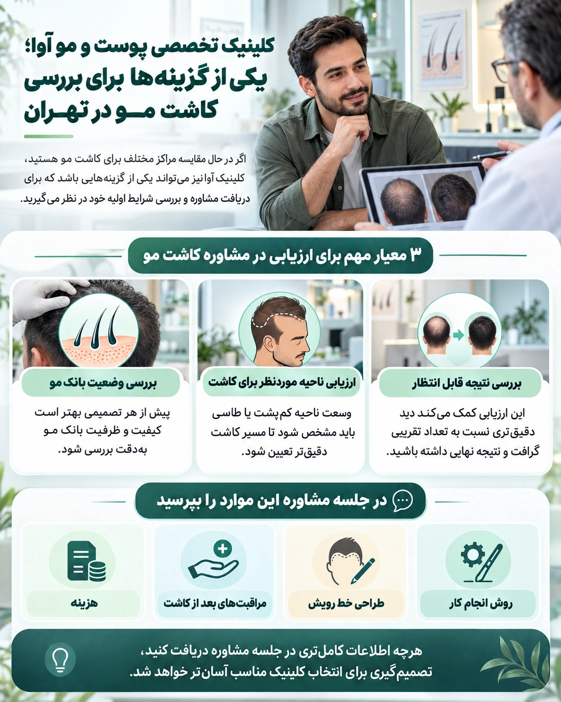 قبل از انتخاب کلینیک چه سوالاتی بپرسیم؟